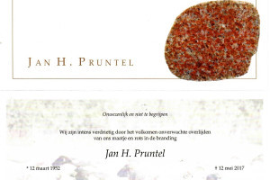 Condoleance Jan Pruntel