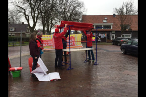 Campagne ondanks het matige weer van start in Diever.