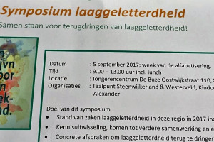 Fractie betrokken bij symposium Laaggeletterdheid.