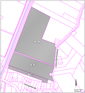 Plattegrond van het gebied